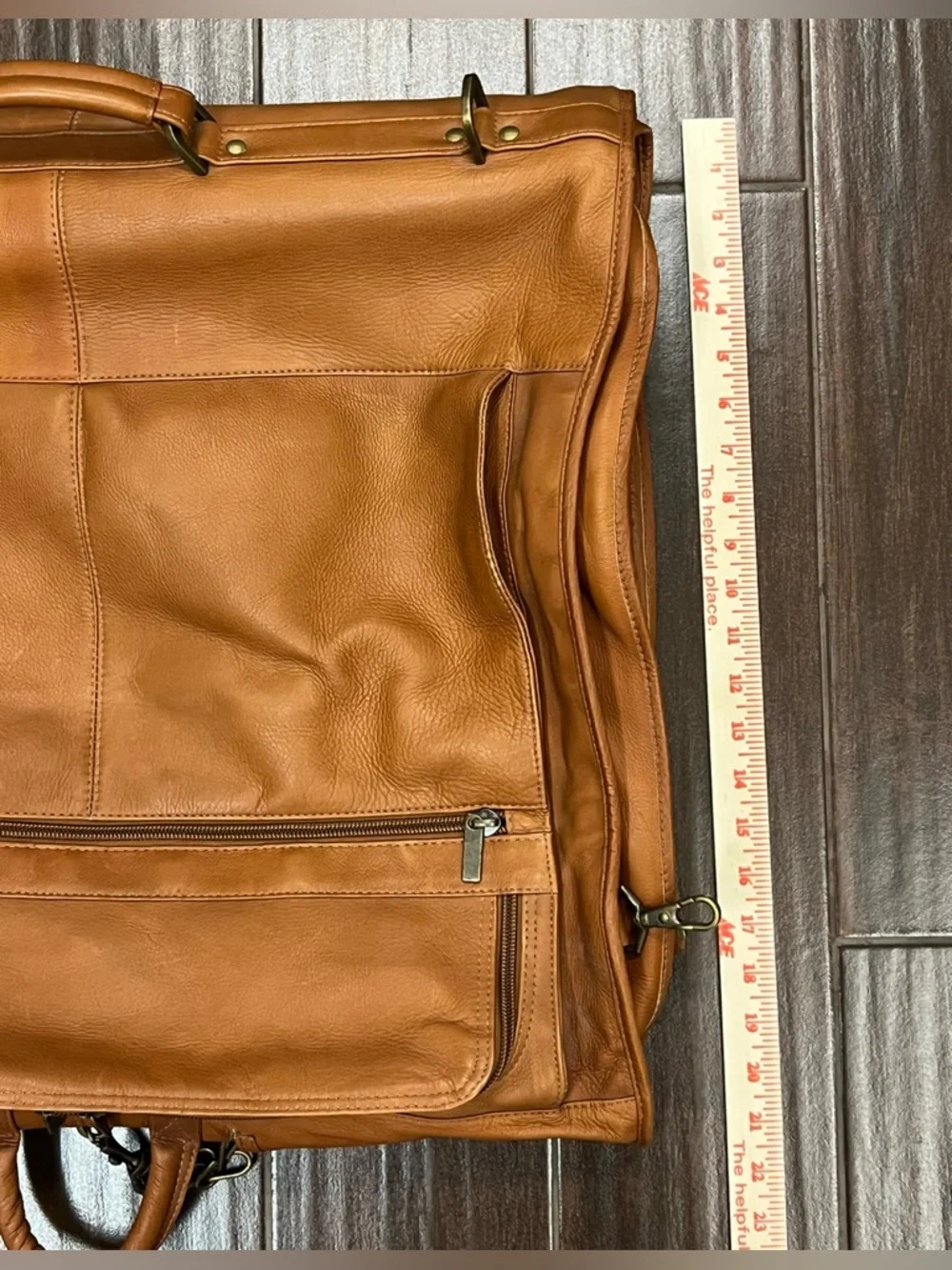 Links Kings Leather Garment Bag